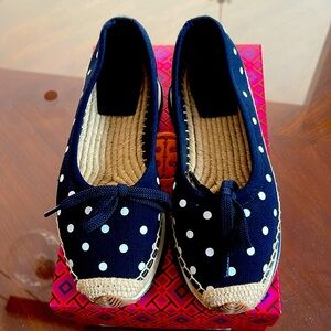 Tory Burch Navy Dot sport Ballet shoes